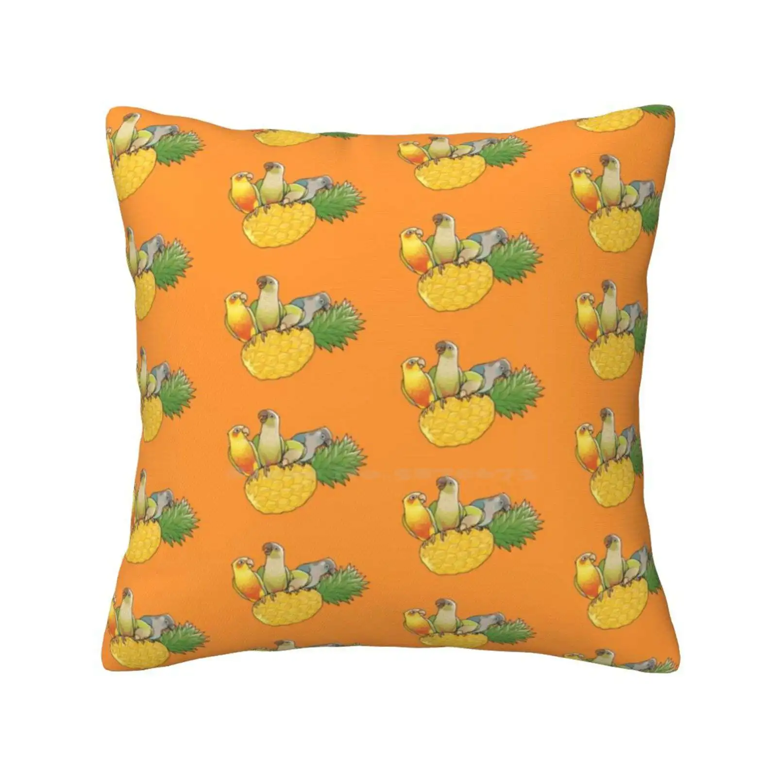 Green Cheek Paradise Throw Cushion Pillow Cover Green Cheek Conure Tropical Green Cheeked Parakeet Green Cheeked Conure