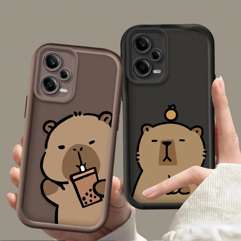 Lovely Capybara Phone Case for Xiaomi Redmi Note 13 14 14S 12 11 Pro Plus 5G 12S 11S 10S 10 9 Redmi 14C 13C 12C 12 4G Back Cover