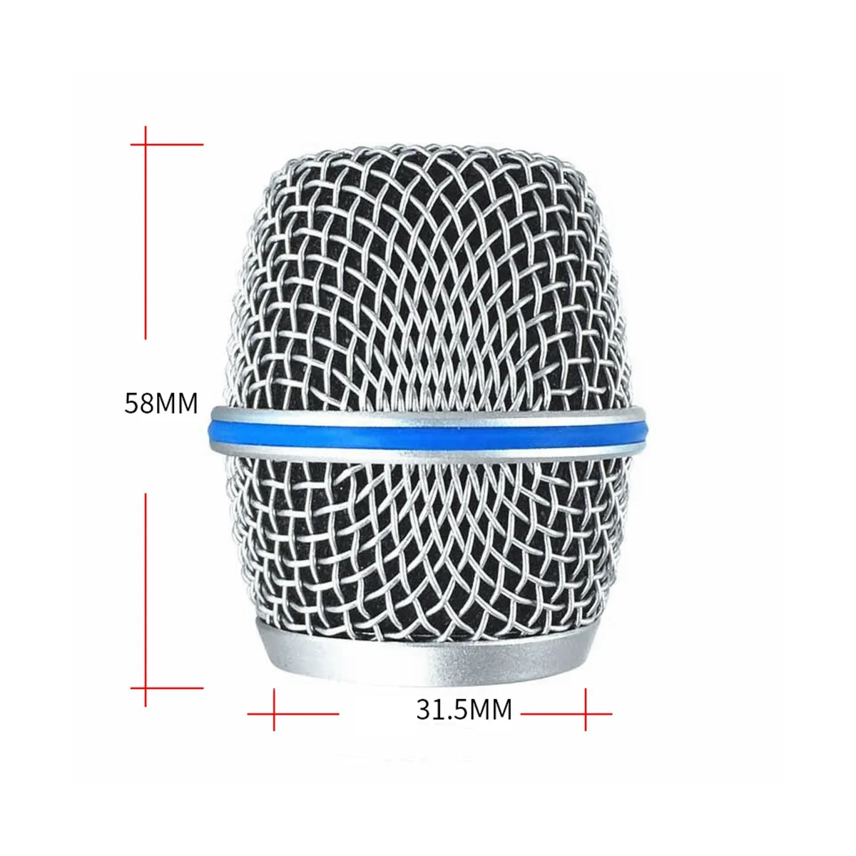 Replacement Head Steel Mesh Microphone Grill Mesh Head for Beta87A