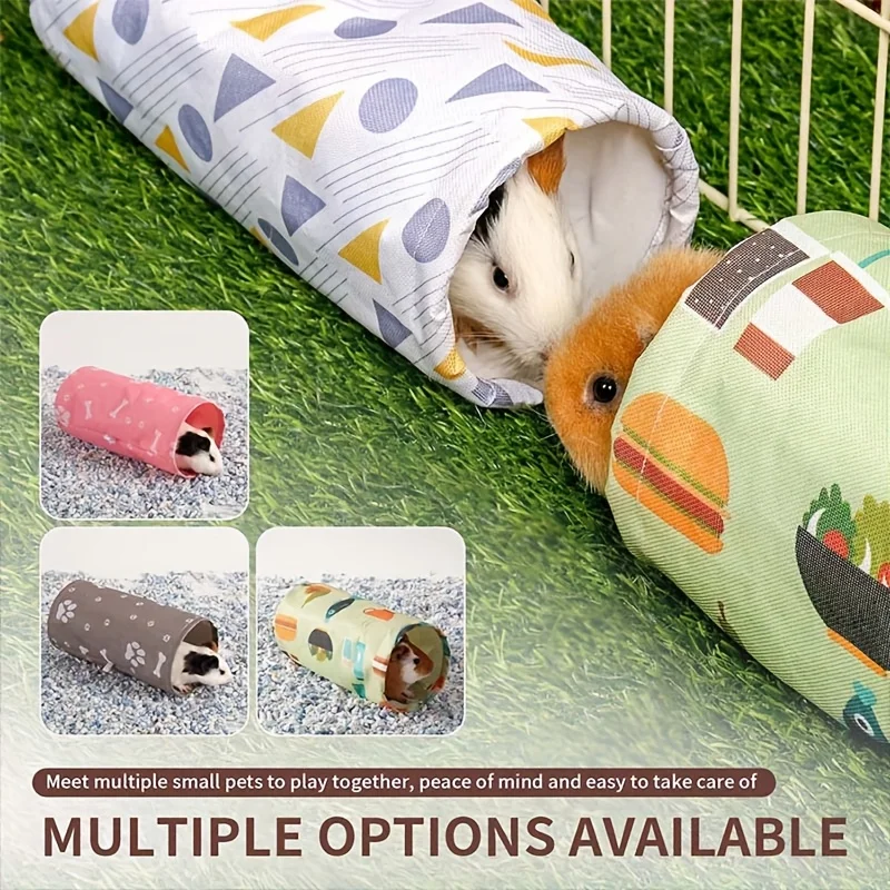 Túnel e Rede de Esconderijo para Porquinhos-da-Índia e Hamsters, Brinquedos de Canto para Porquinhos-da-Índia e Furões, Túnel para Porquinhos-da-Índia Holandeses e Brinquedos de Esconderijo para Hamsters