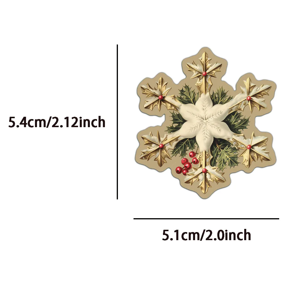 50PCS Creative Retro Christmas Stickers Laptop Phone Cases iPad Water Cups Helmet Stickers Waterproof