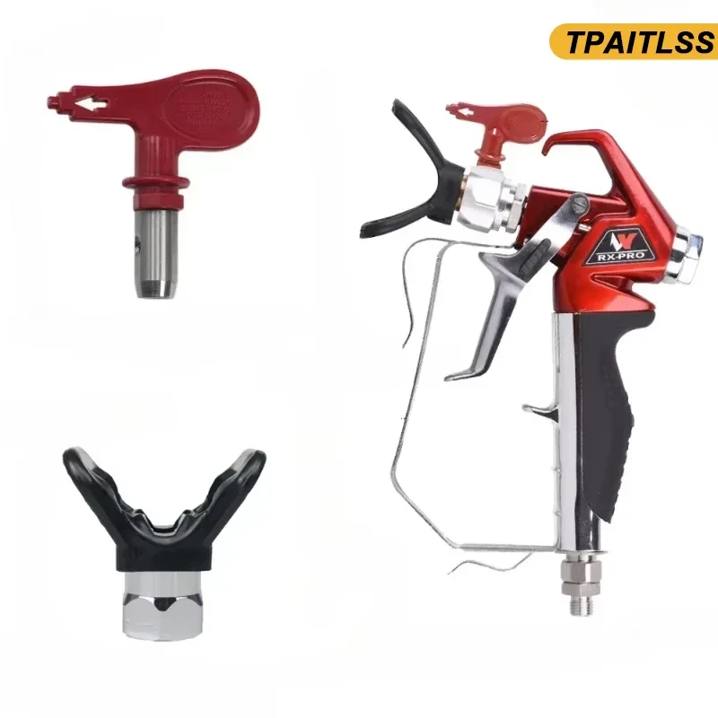 

Wetool RX-Pro Red Series High Pressure Airless Paint Spray Gun 538020 with 517 Tip and Guard 0538020