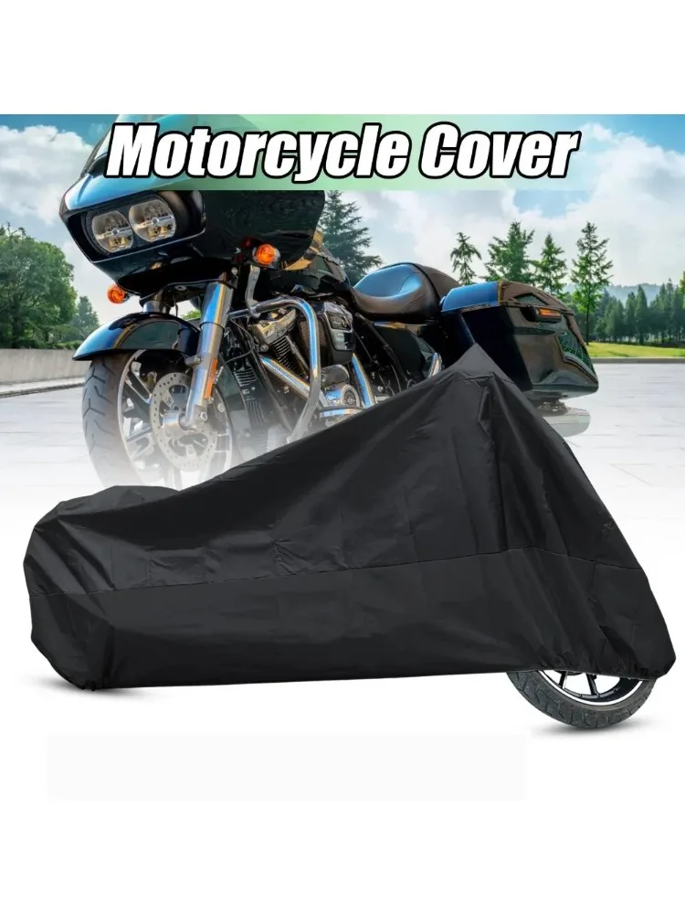 Universelle Motorradabdeckung Wasserdicht Sonnenschutz UV-Schutz mit Reflektorstreifen für Motorräder und Roller