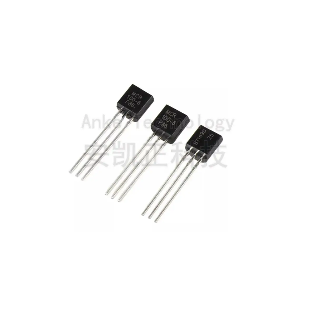 Unidirectional thyristor MCR100-6/MCR100-8/BT169D thyristor triode, plug-in TO-92 through-hole 10pcs