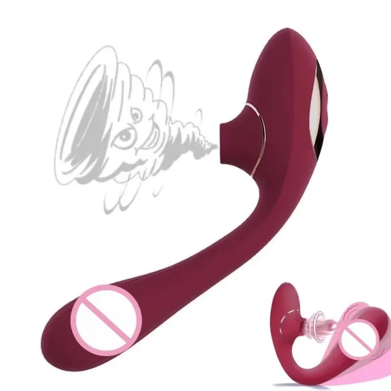 Clitoral Vagina Sucking Vibrator Bendable Clitoris Breasts G-spot Tongue Stimulator 360 Degree Rotating Dildo Female Masturbator