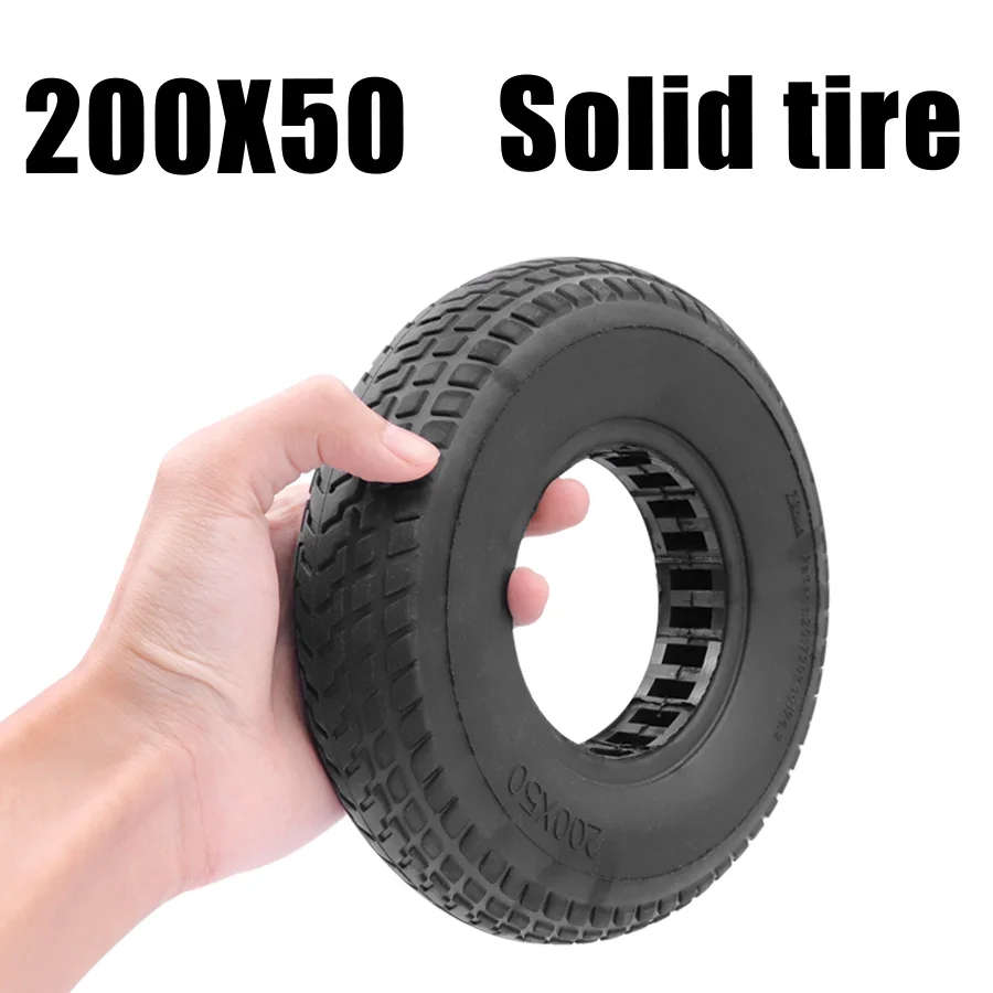 8 Inch Solid 200x50 Tubeless Wheel Damping Tire for KUGOO S1 S3 For Speedway mini 4 Pro  Electric Scooter Explosion-proof Tyres