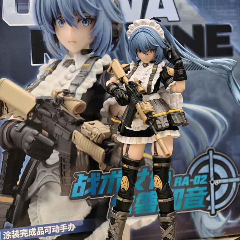 

Подлинная равликовая ракушка RA-02 1/12 с подвижными глазами, тактическая горничная Kazuo Joban, длинноволосатый мобильный костюм для девочек, полный набор, 6 дюймов, экшн-фигурка, игрушка