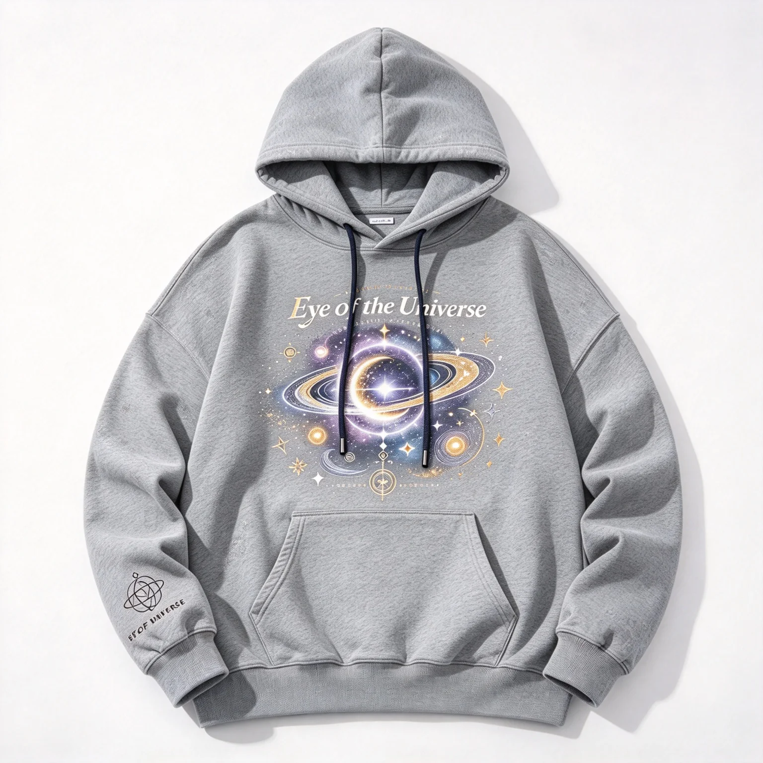 Outer Wilds Eye Of The Universe Cosmic Art Hoodie Unisex Oversized Cotton Pullover Space Sci-fi Game Graphic Hooded Sweatshirt