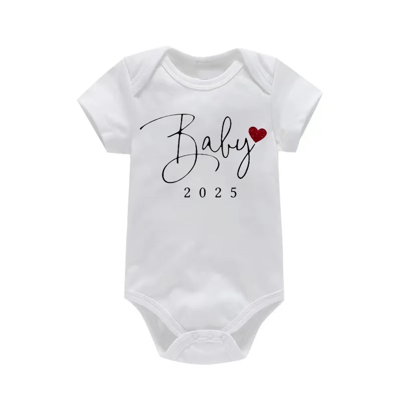 Baby Coming Soon 2025 Announcement Newborn Baby Bodysuit Romper Funny Boys Girls Outfits Body Pregnancy Reveal Clothes