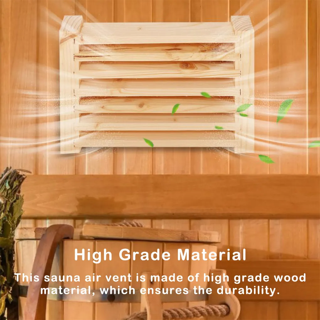 Sauna Air Fresher Handy Installation Shutter Purifier Bath Ventilated Grille Perforated Multipurpose Steam Outlet