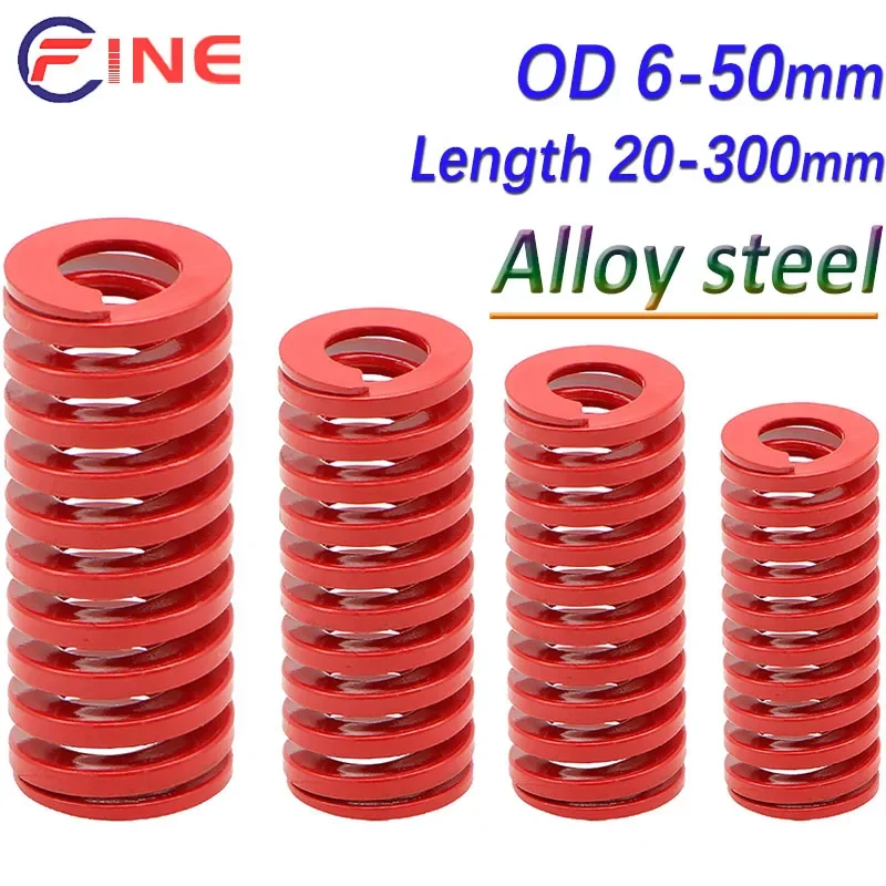 Die Springs Spiral Stamping Compression Mould Spring Red For Rear Trunk Tailgate Strut Support Lift Bar Tool Red Car Accessories