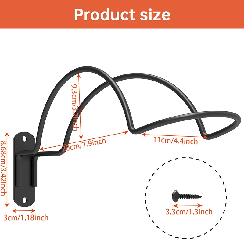 1 Pcs Wall-mounted Helmet Holder Hook Metal Hat Holder Storage And Display Rack For Equestrian Motorcycle And Rugby Helmets