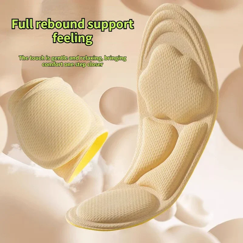 1Pair Women 6D Sneaker Inserts Memory Foam Insoles Shoes Breathable Sport Running Insoles Feet Insoles Deodorant image 3