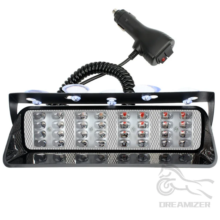 32 LED Beacon Emergency Law Enforcement Beacon Hazard LED Flash Strobe Flashing Lights Trucks SUV Interior Roof Dash Windshield
