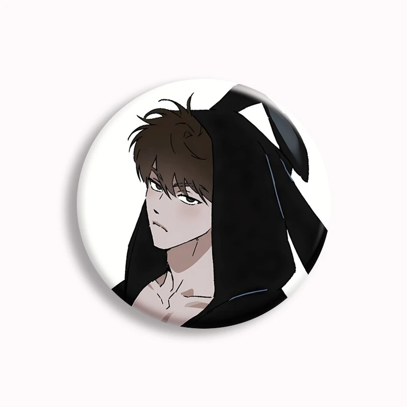 Korean Manga Codename Anastasia Soft Button Pin BL Manhwa Character Zhenya and Taekjoo Brooch Badge Bag Accessories Fans Collect