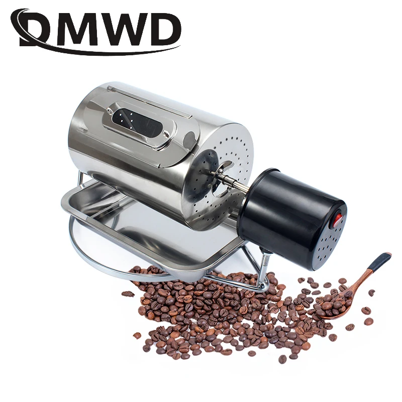 

DMWD 110V/220V Coffee Beans Roaster Stainless Steel Cafe Bean Roasting Machine Baking Fry Peanut Grain Nuts Dryer EU US UK Plug