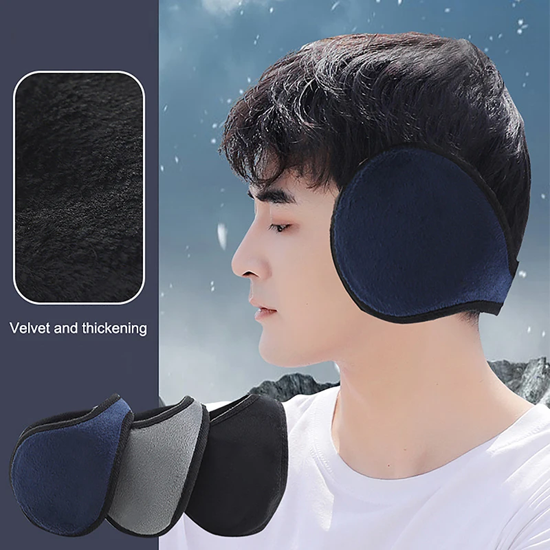 Windproof Earmuffs Men Women\'s Ear Warm Protector Thicken Plush Winter Warm Fleece Earmuff Outdoor Cycling Warmer Soft Ear Muffs