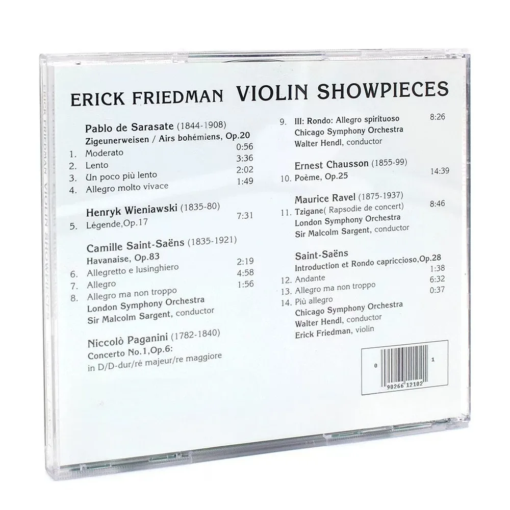 ซาราซาเต้ ซีเกอเนอร์ไวเซน - ไวกิ้น มาสเตอร์พีซ ไวโอลิน ผลงานชิ้นเอกของกิโดน เครเมอร์ นำเข้าแบบซีดี - เพลงคลาสสิกคุณภาพสูงสำหรับนักสะสมเพลงระดับไฮไฟ