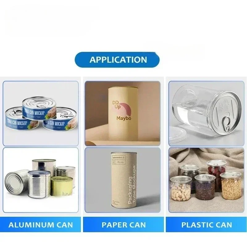 Automatic Tin Sealer Canning Can Seaming Machine Seamer Canned Snacks Food Packing Equipment ZS-AFK300