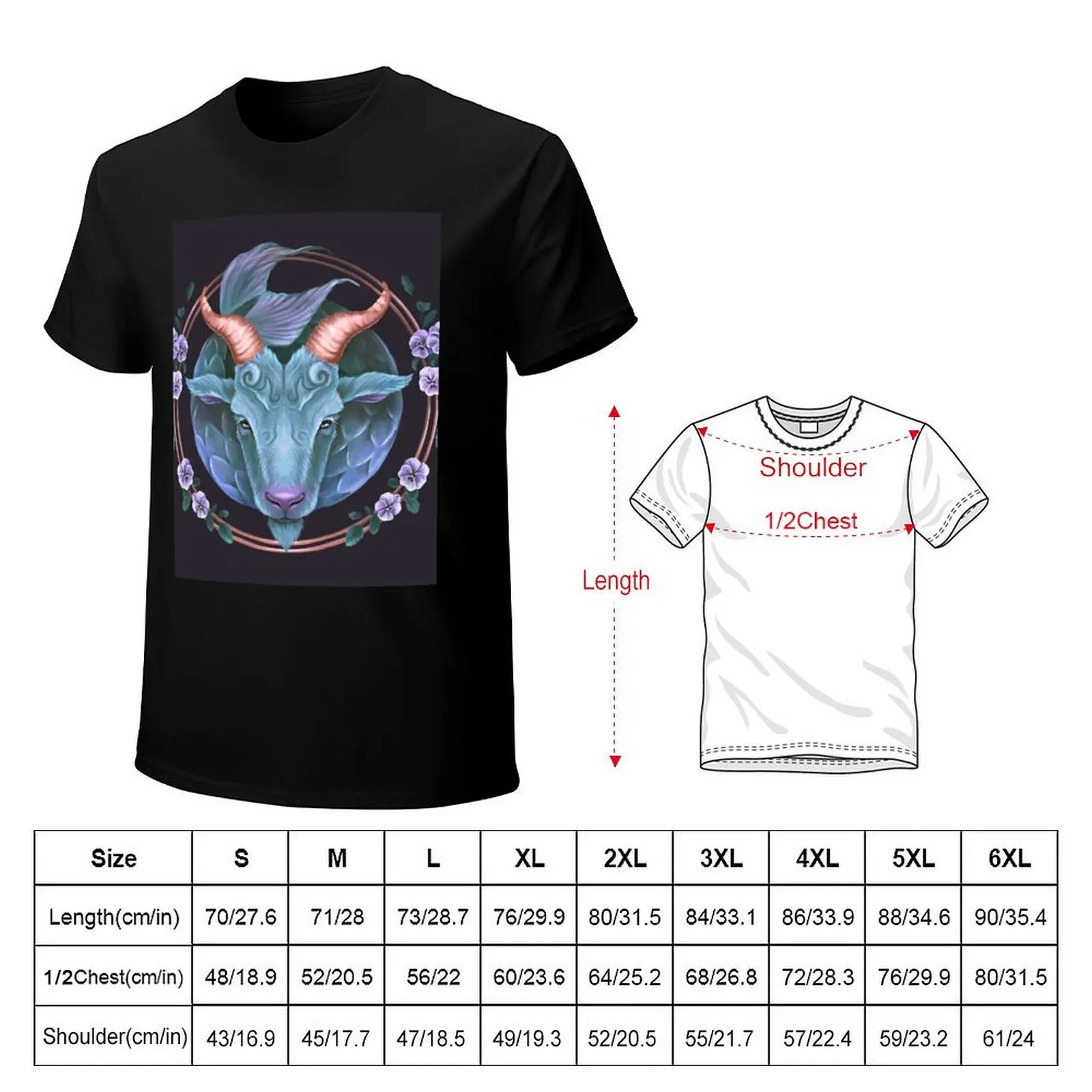 Capricorn ~ The Sea Goat T-Shirt Work Wear Breathable Tee