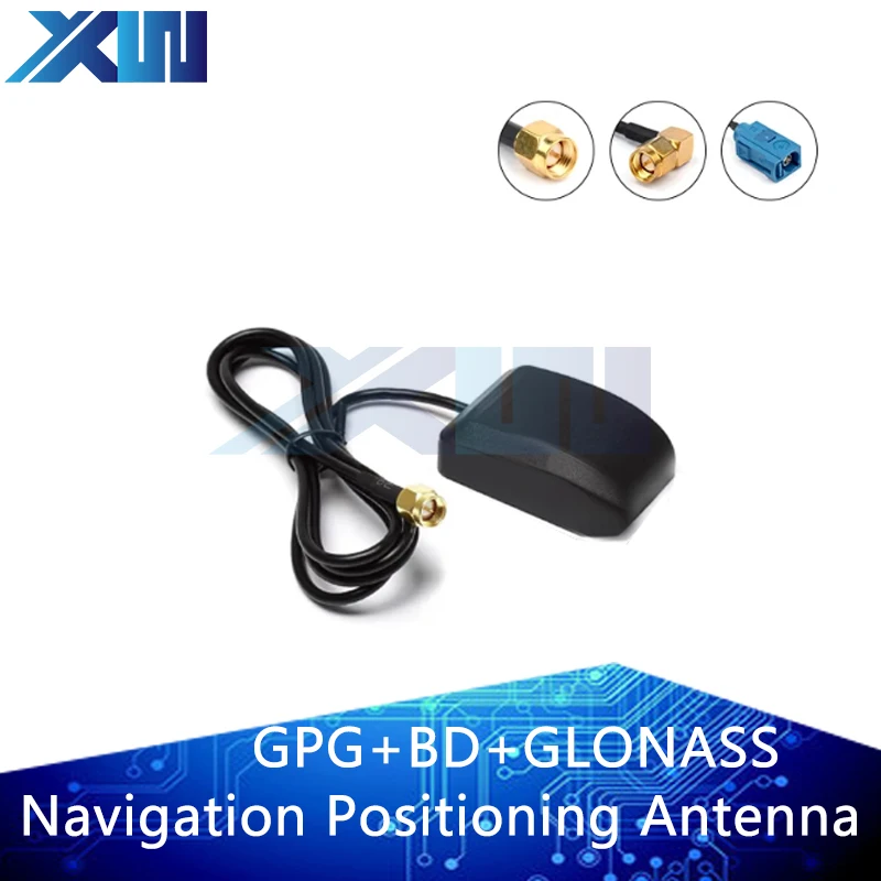 

GPS+GLONASS+BD Navigation Active Antenna Outdoor 28dbi Amplifier 3-satellite Car Positioning Signal Booster SMA FAKRA Magnetic