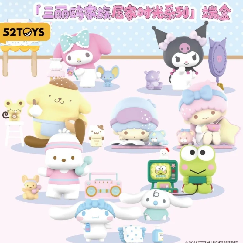 

Sanrio Karakter Cosy Time Series Blind Box Leuke Kuromi Action Figure Figuur Mystery Cinnamoroll Pachacco Surprise Box Speelgoed