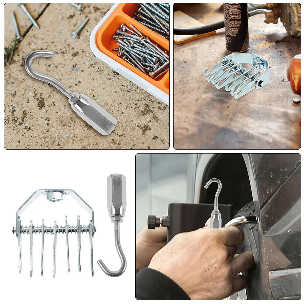 

2pcs 7 Claw Dent Puller Adjustable Metal Hook For Car Dent Removal Tool Auto Body Repair Slide Hammer Attachment Automotive