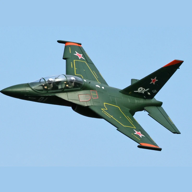 Freewing Yak-130 70mm EDF Jet Green Livery Electric RC Model Aircraft High Performance Fixed Wing Plane