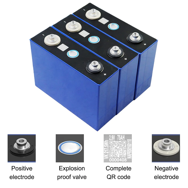 3.1 فولت 75 أمبير بطارية أيون الصوديوم الصف أ درجة حرارة منخفضة عالية التفريغ لتقوم بها بنفسك 12 فولت دراجة نارية E-Car أداة سكوتر السفر الشمسية رائجة البيع