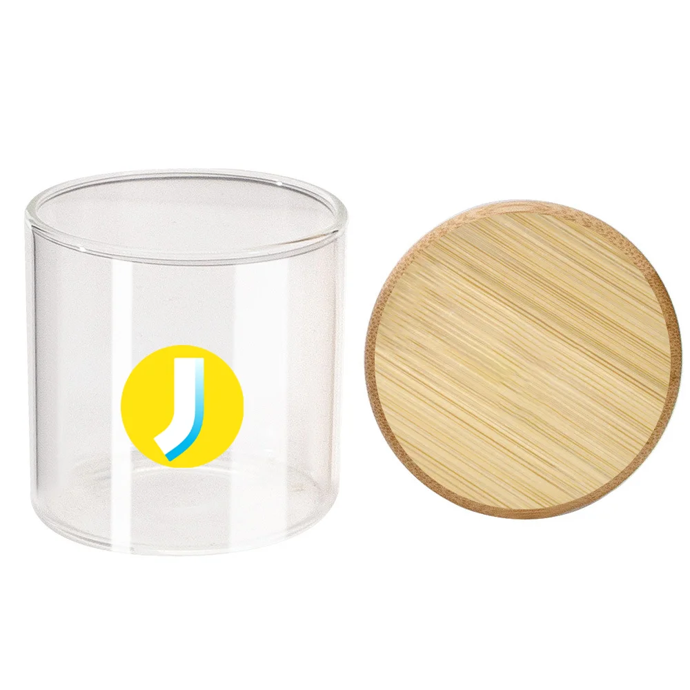 Glass Stash Jar w/ Bamboo Lid - 4.6oz