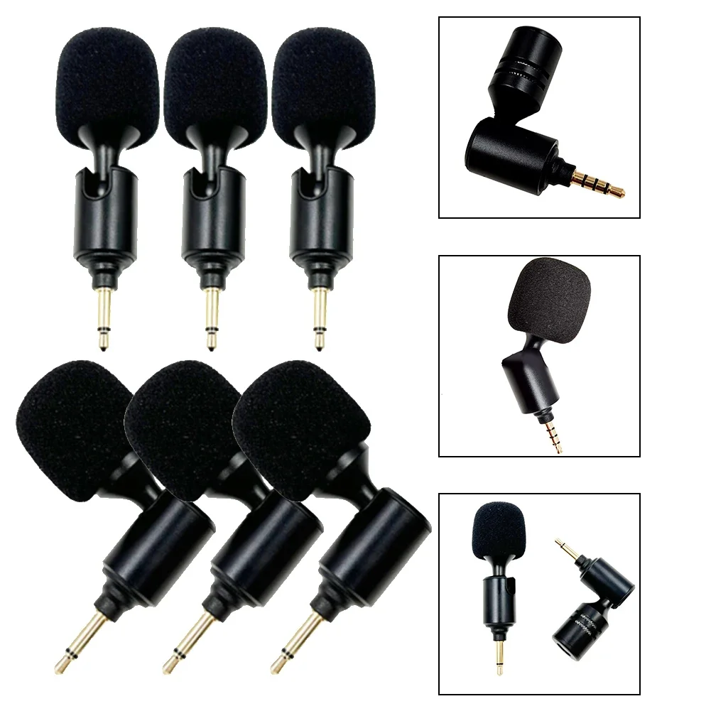 

Foldable Mini Microphone Straight 3.5mm2/3/4Pole Microphone Connector Microphone For Speech Teaching Meeting Online Chat
