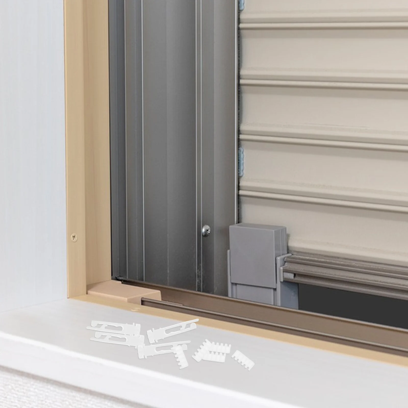 

1 Set Plastic Vertical Blinds Repair Kit Sturdy Stem Replacement Parts Smooth Pulley Gear Easy Fixing Tool Invisible