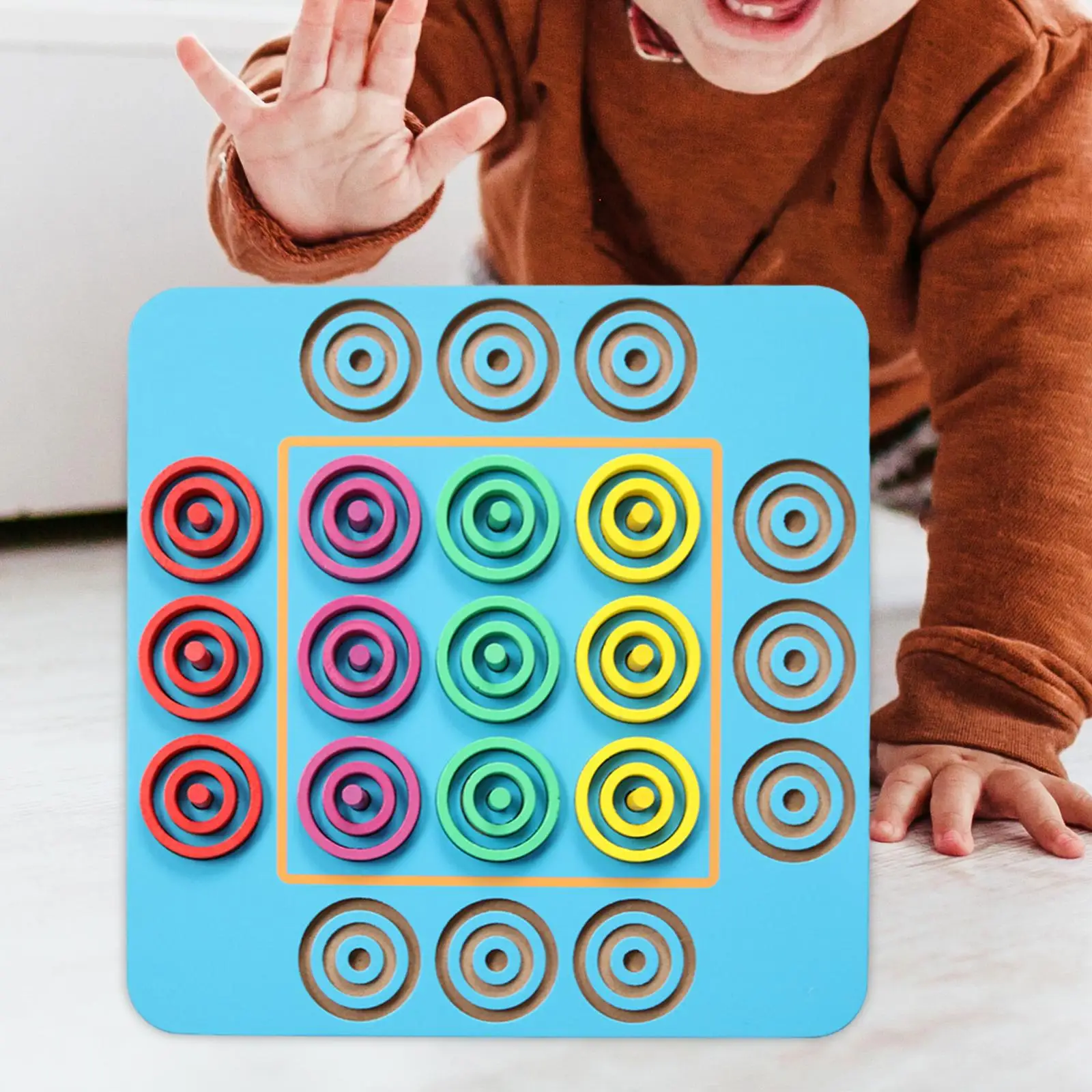 Anelli scacchi Puzzle giocattoli educativi genitore-figlio interazione gioco per feste per bambini e adulti giochi da tavolo per feste Montessori