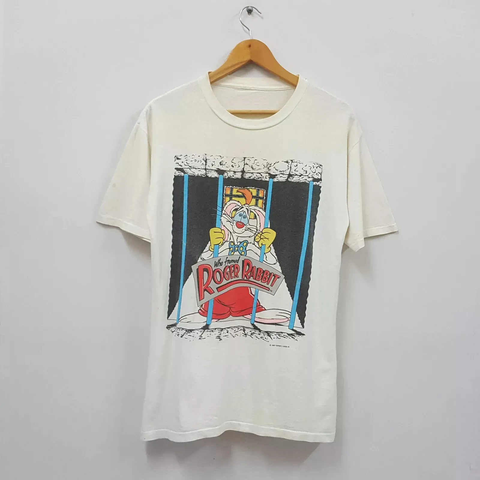 Who Framed ROGER RABBIT Unisex WHite T Shirt FULL Size S-5XL