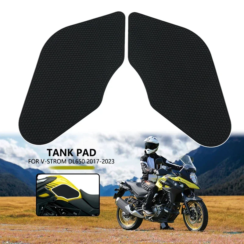 For Suzuki V-Strom 650 650XT DL650/XT 2017-2023 2020 2021 2022 Motorcycle Sticker Anti slip Fuel Tank Pad Side Gas Knee Grip