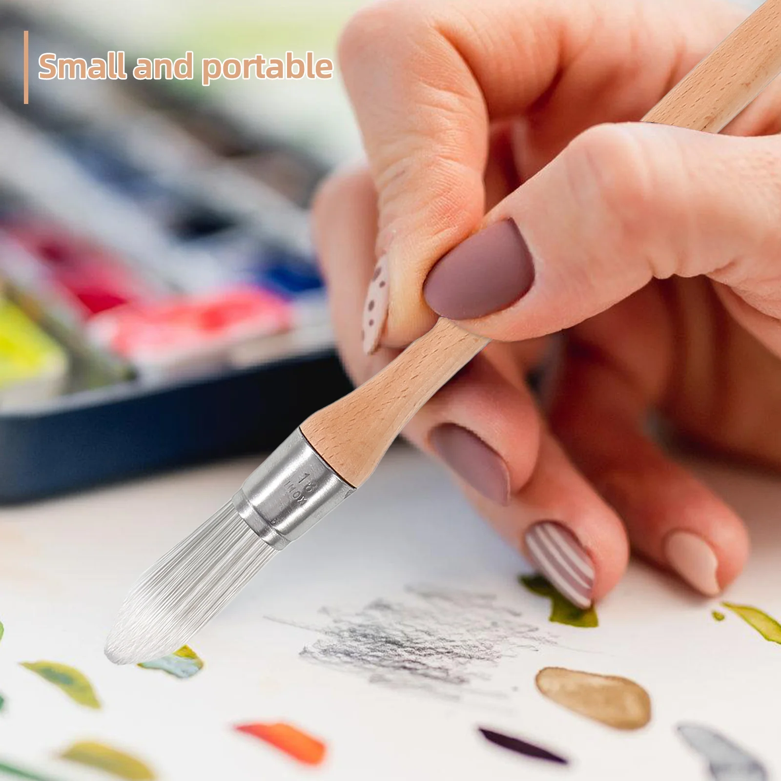 

Paint Brush For Wall Corner Gap Detail Work Reusable Small Art Painting Tool, Portable Brush For Watercolor Acrylic