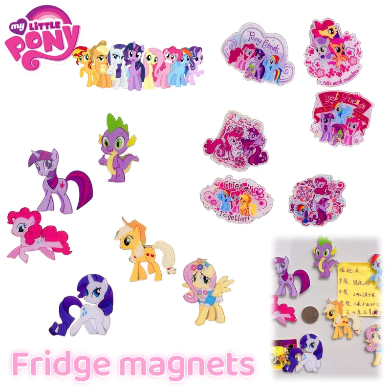 

Новый My Little Pony Twilight Sparkle Rainbow Dash мультяшная анимация милая плитка для холодильника креативное высококачественное аниме боковое украшение