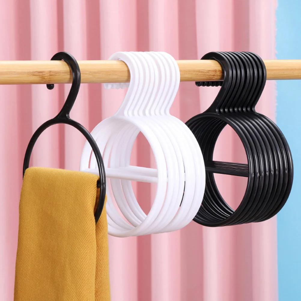 

10pcs Rack Belt Hanger Scarf Holder Space Saving Closet Household Hanger Space-Saving Scarf Rack Organizer Storage Display