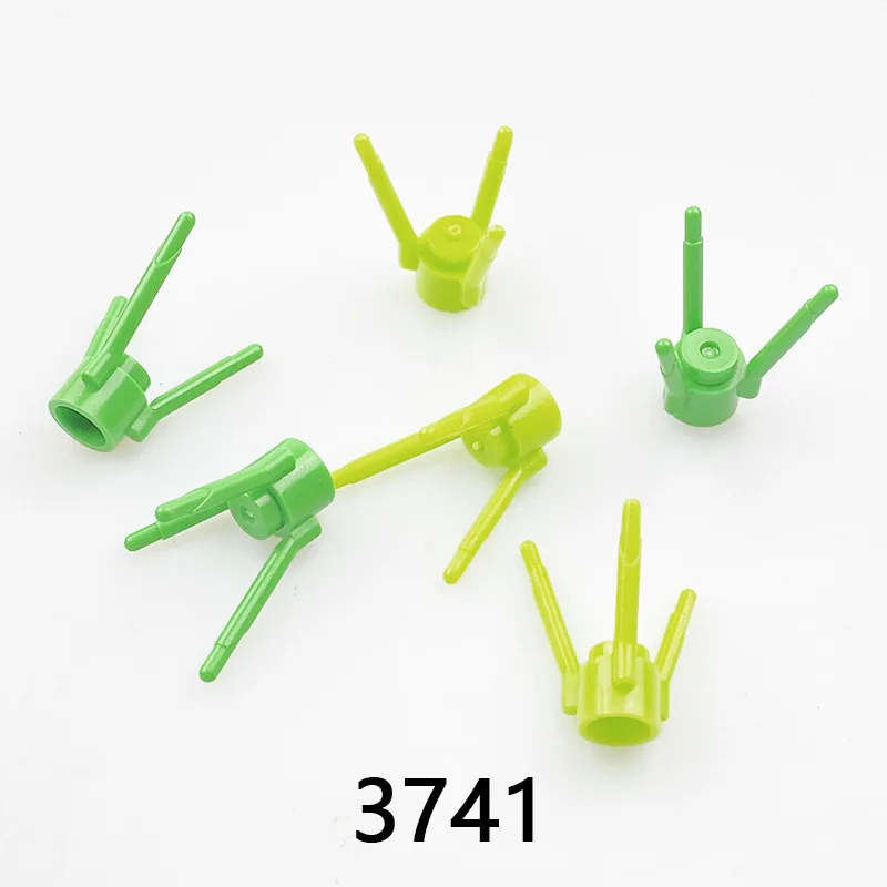 245pcs  Plant Flower Grass Building Blocks MOC Garden Brick  Compatible 3741 Plastic Accessories Children Diy Model Toy