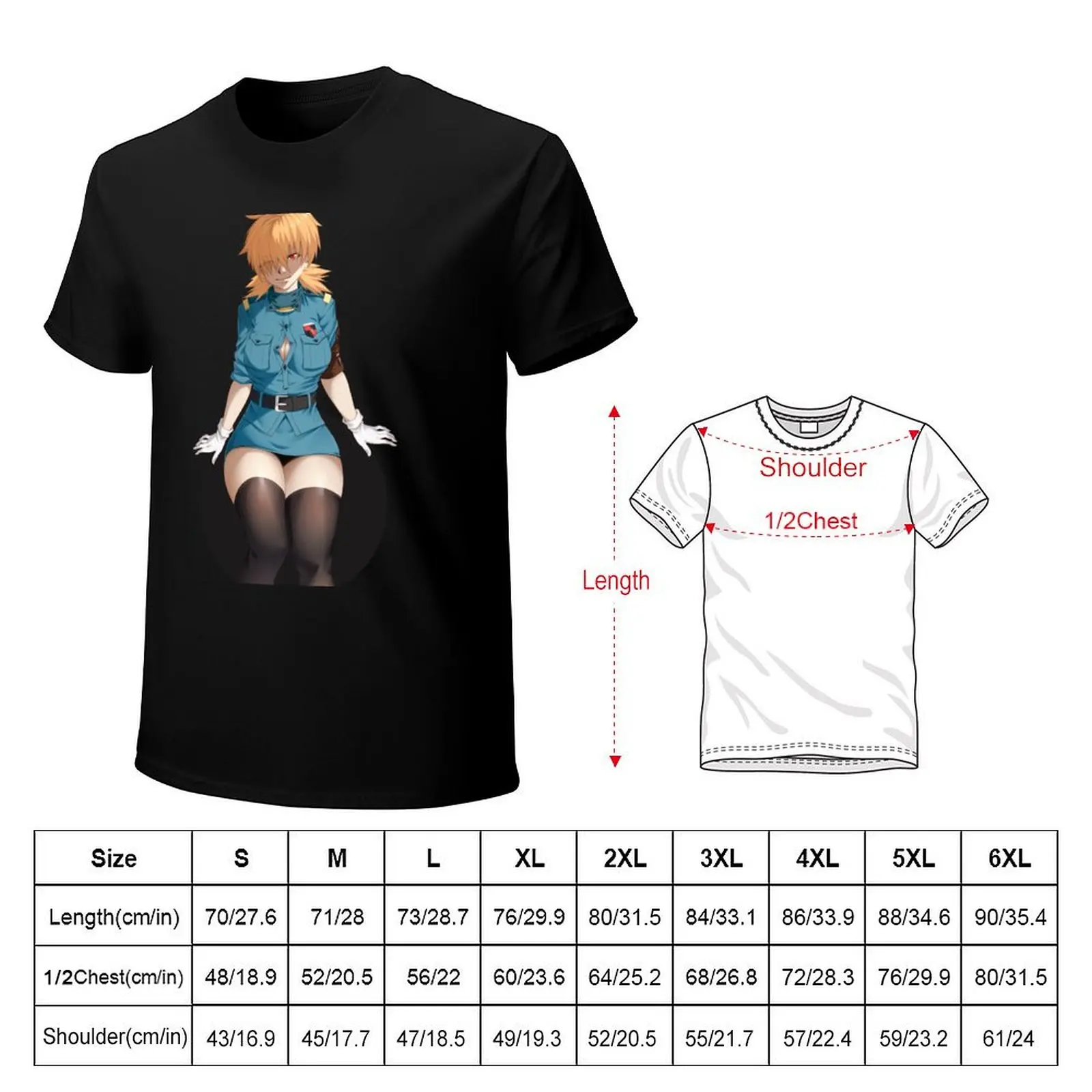 Seras Victoria Hellsing T-Shirt Classic Graphic Short Sleeve Top