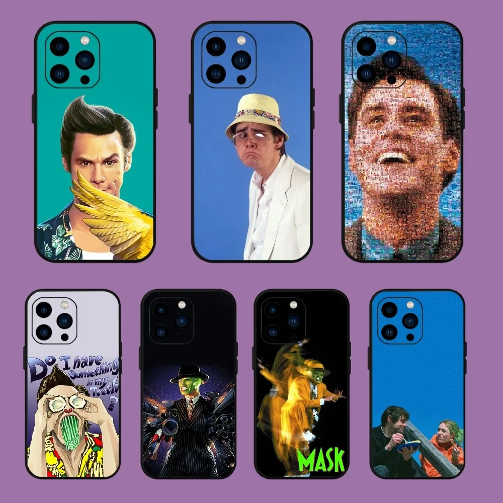 Jim Carrey Funny Phone Case For iPhone 13 14 15 11 12 Mini Pro Max Transparent Shell