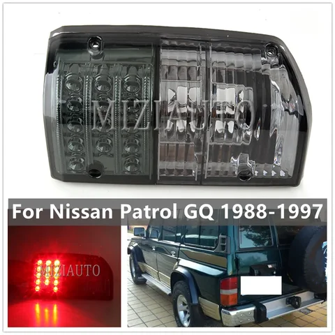 Bakljus för Nissan Patrol GQ Y60 GR 1987-1997 Röda/Rökfärgade bakljus Bromsljus Dimljus bak Biltillbehör 12 best sales Patrol Y60 Nissan - №9