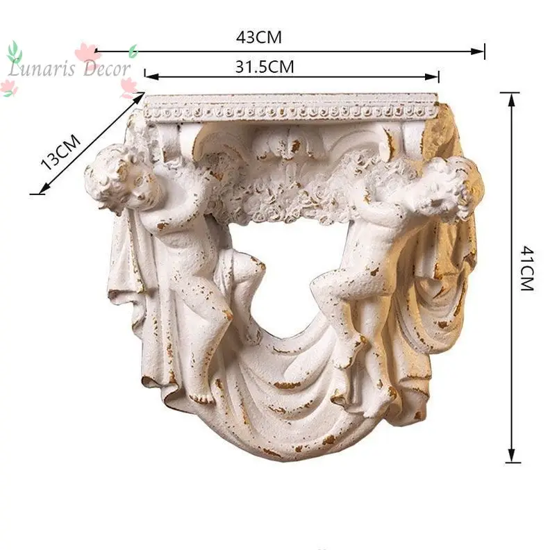 American-European style angel wall decoration creative wall-mounted living room 3D background entryway wall