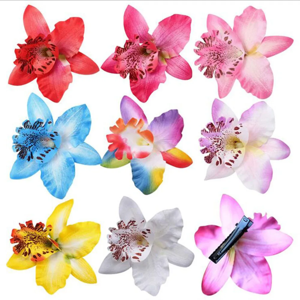 Bohemia Simulation Flower Hair Clip Barrettes Hawaii Wedding Bridal Bridesmaid Party Hairpin Artificial Flower Headwear Hairpins