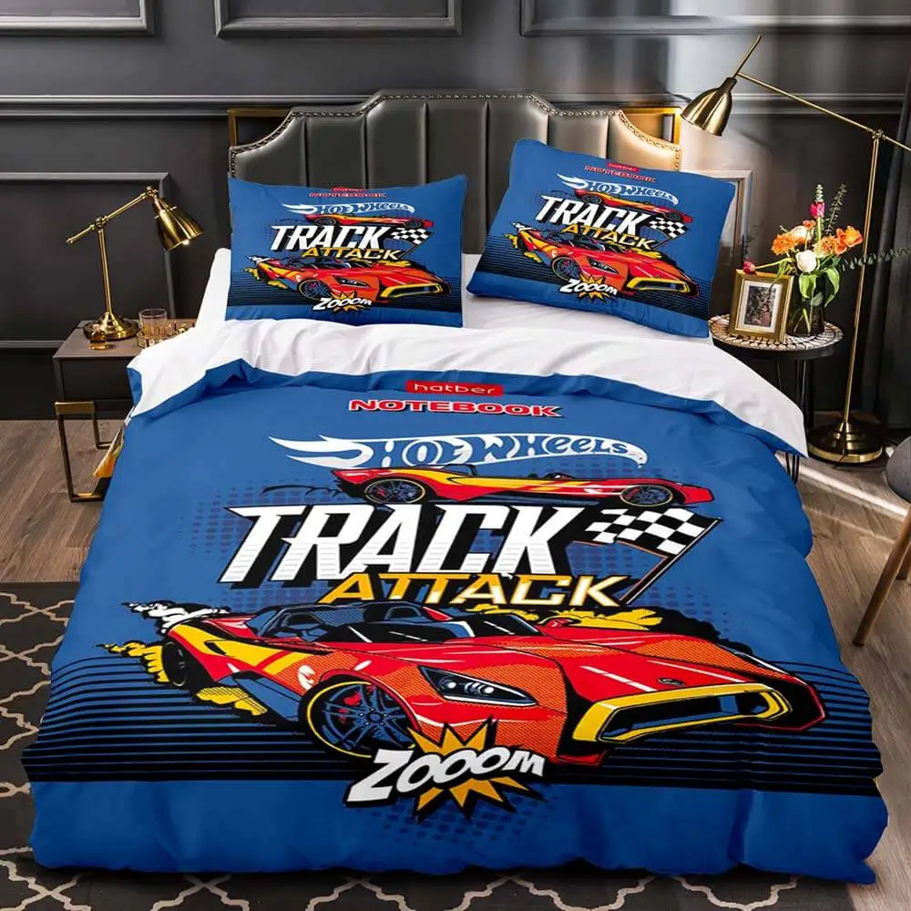 Monster Truck Hot Wheel 3D Printed Duvet Cover Pillowcase Bedding Set Twin Full Queen King Size for Bedroom Decor