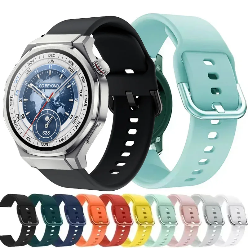 Silicone 20mm 22mm Strap For Honor Watch 6Plus Sport Bracelet For Honor Watch 4 5Pro/5 Ultra/ES/GS5 4 3/GSPro/Magic 2 42MM 46MM