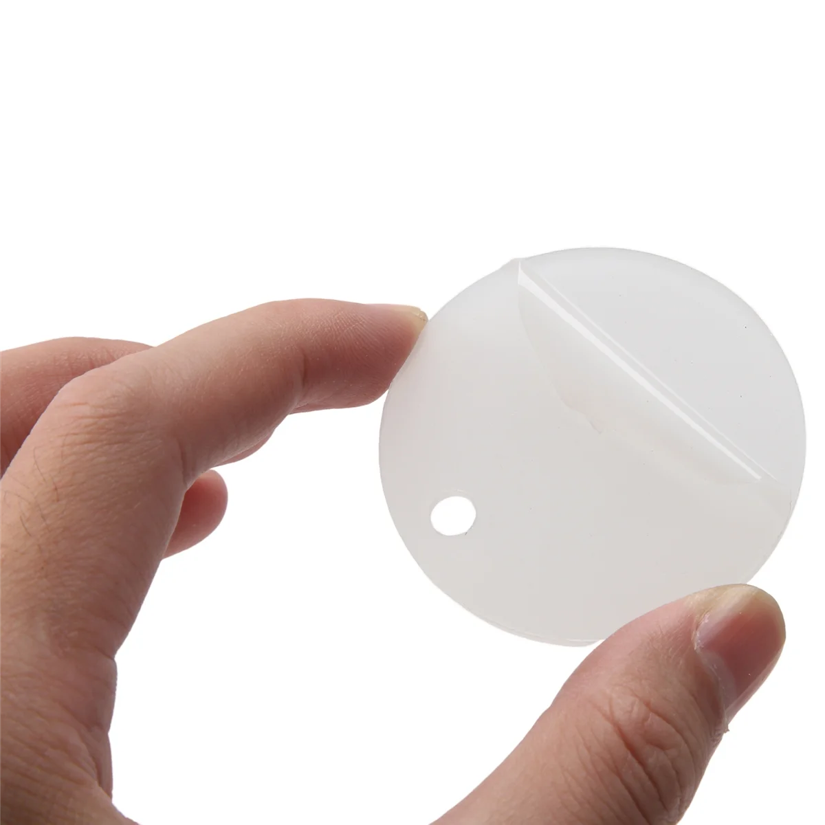 

A72Z 200 Pcs Round Acrylic Keychain Blanks 2 Inches Clear Acrylic Circles Discs Transparent for DIY Keychain Craft Project