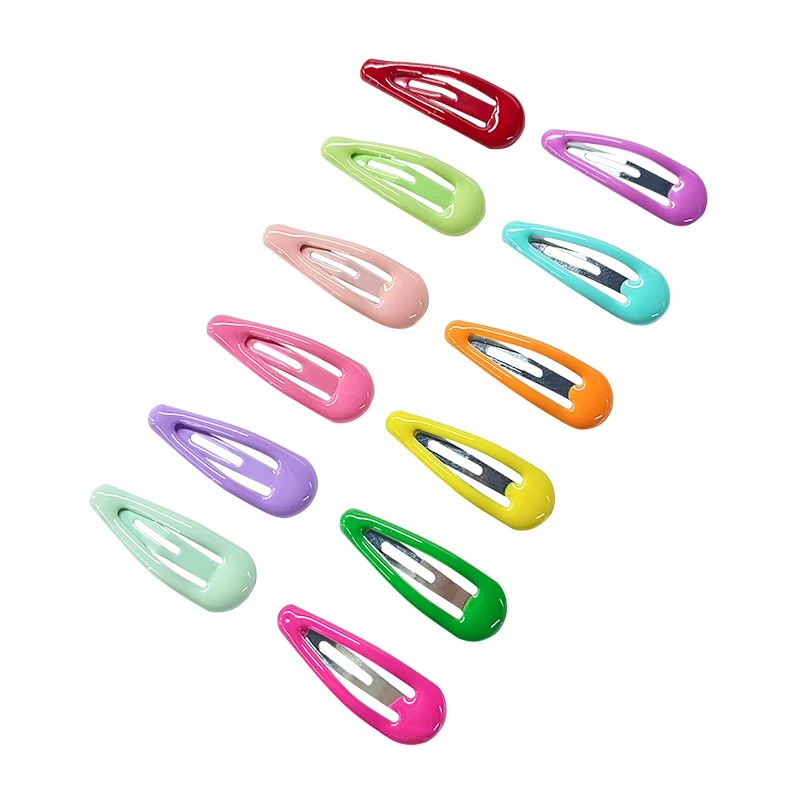 10/20/30/40 New Women Girls Cute Colorful Waterdrop Shape Hairpins Sweet Hair Clips Barrettes Slid Clip Fashion Hair Accessories