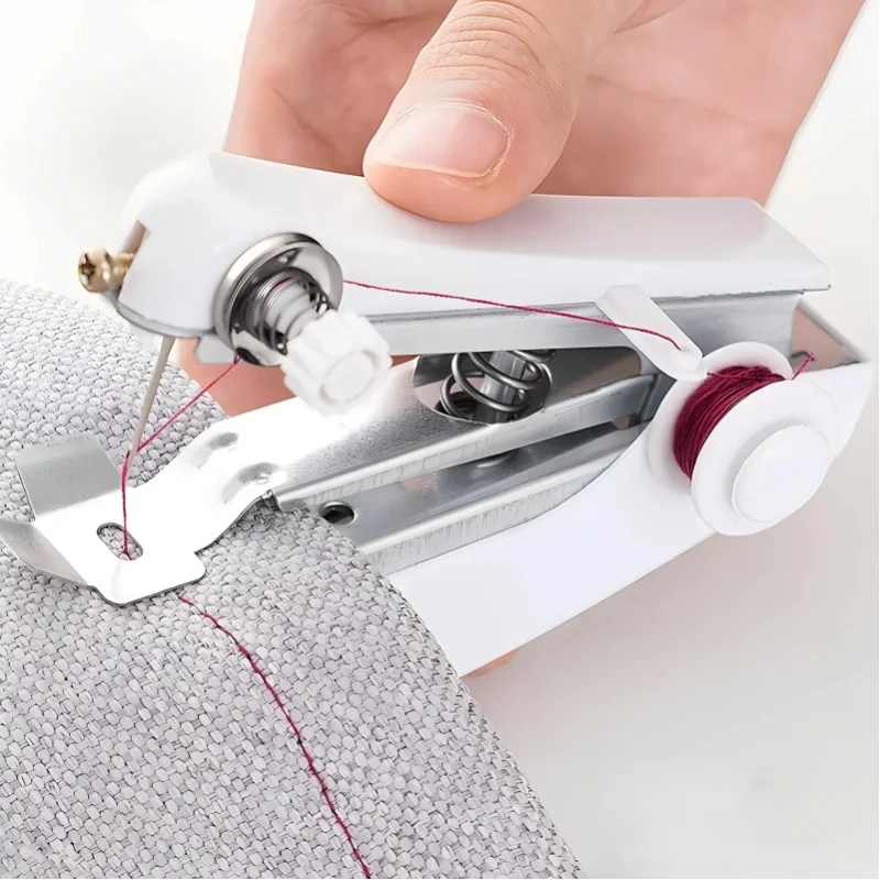 Manuelle Nähmaschine, tragbare Mini-Nähmaschine ohne Kabel, nützlich für DIY-Haushaltskleidung, Leder, Handwerkzeuge 2027