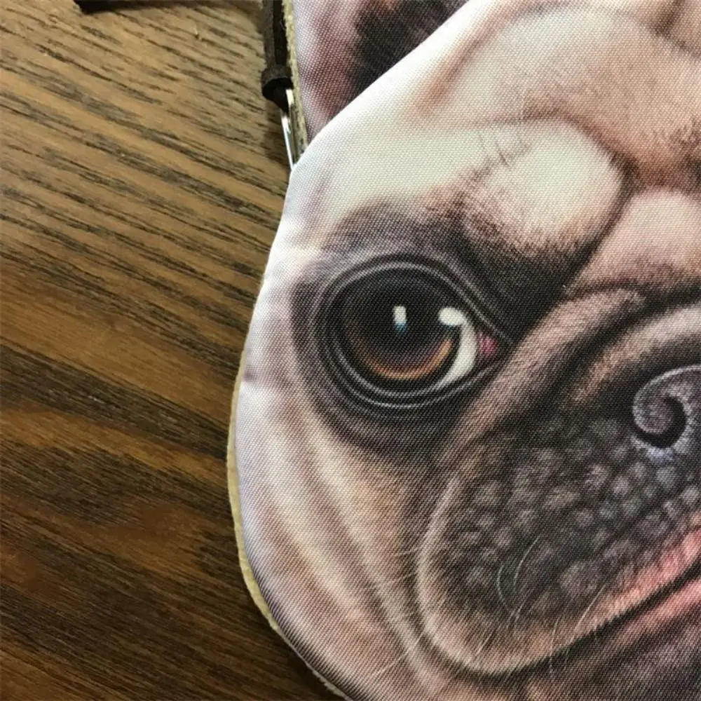 

Dog Expression Dog Pattern Coin Purse Bulldog Purse Change Storage Bag Cat Earphone Bag Cartoon Design Card Holder Travel